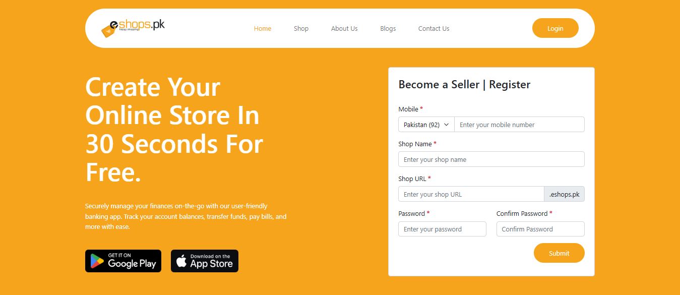 eShops eCommerce platform preview